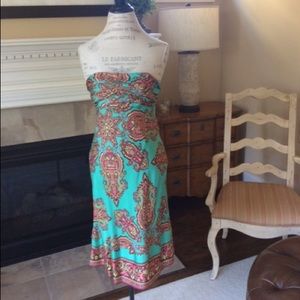 Anthropologie Scarf printed dress